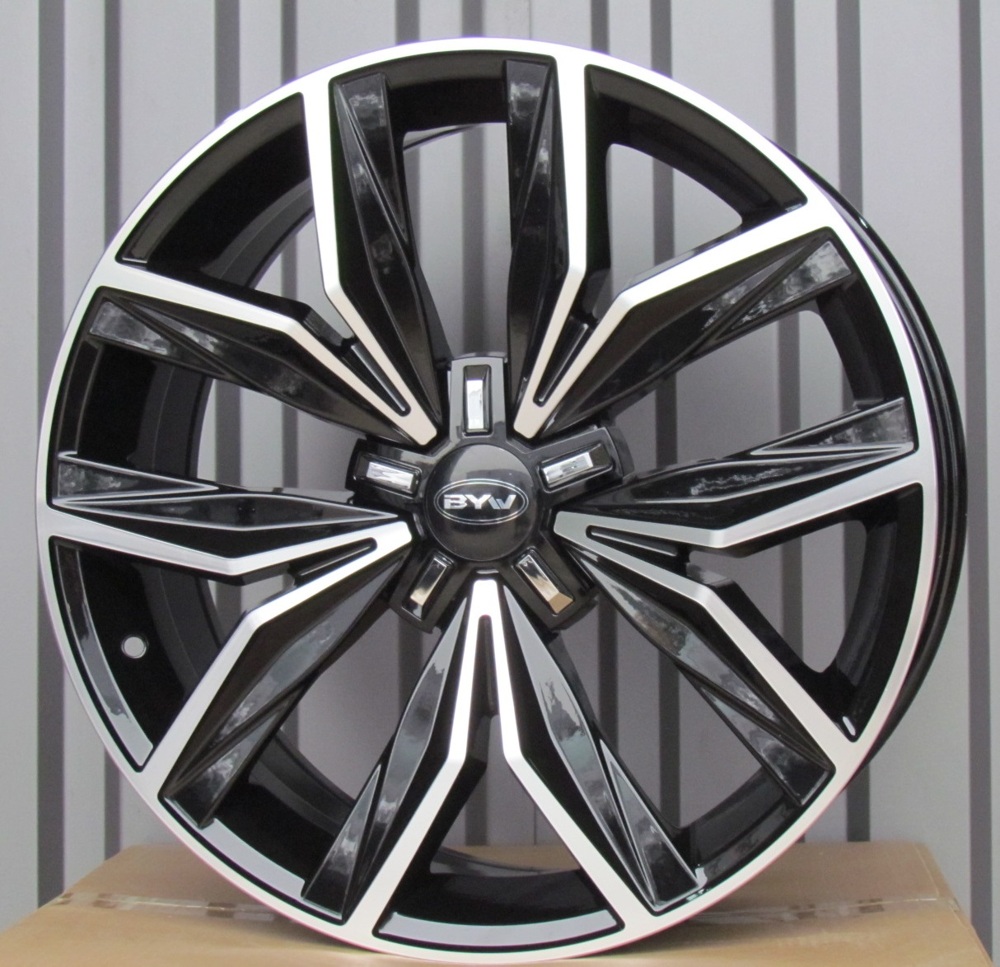 Diski R19 5x112 J8 ET43 RACINGLINE B1269 VW Black Polished