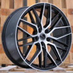 Diski R19 5×114.3 J8.5 ET40 HAXER HX035 Black Polished Half Matt