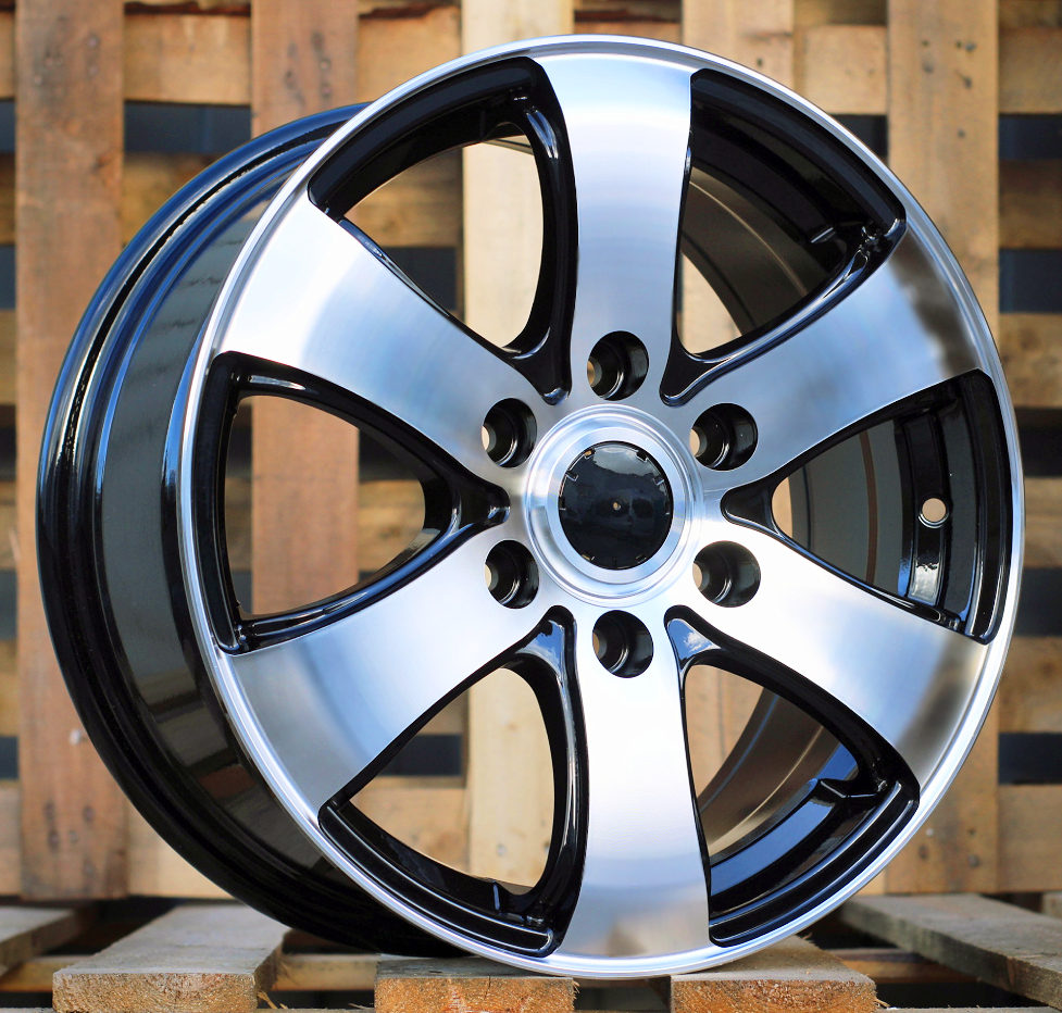 Diski R16 6x130 J7 ET55 RACINGLINE BK747 MERCEDES Black Polished