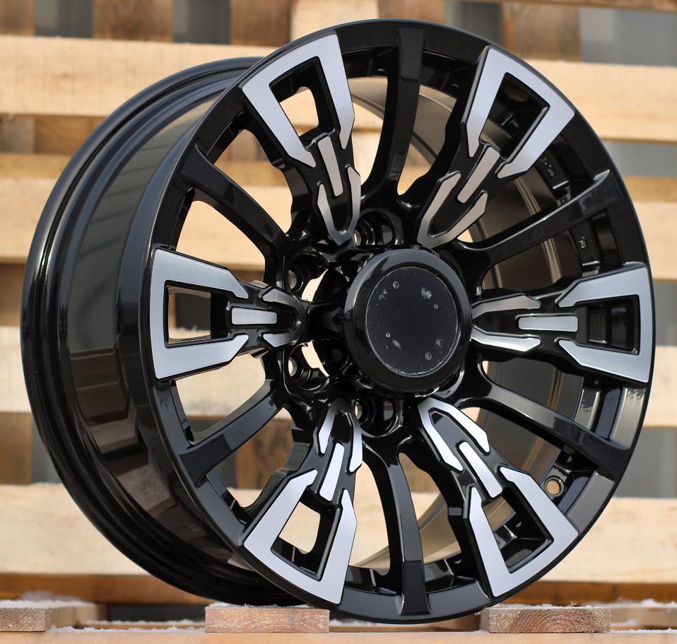 Diski R17 6x139.7 J8 ET10 RACINGLINE B1865 4X4 Black Polished