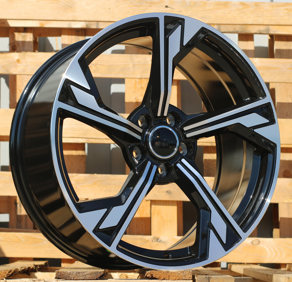 Diski R19 5x112 J8.5 ET40 RACINGLINE B5419 AUDI Black Polished