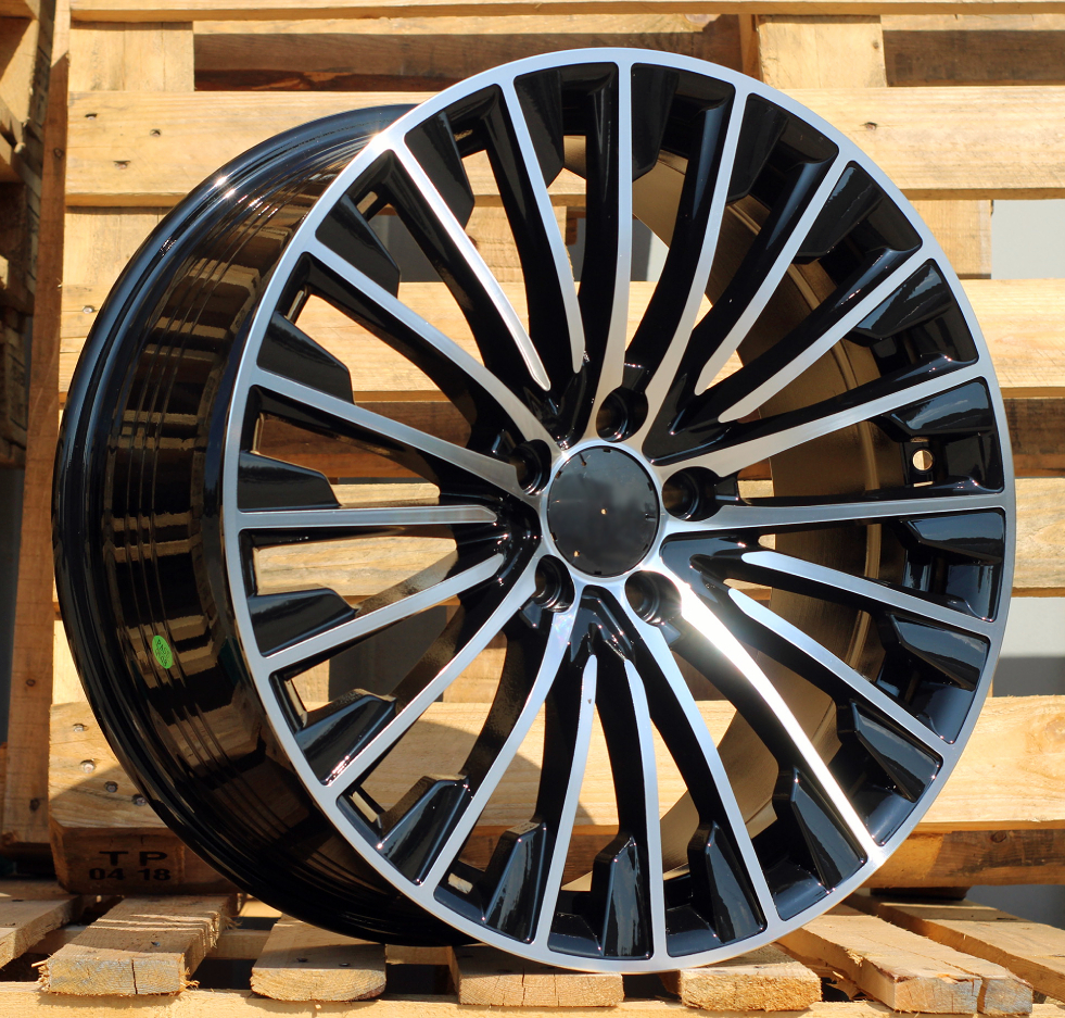 Diski R19 5x112 J8.5 ET35.5 RACINGLINE FBX132 MERCEDES Black Polished