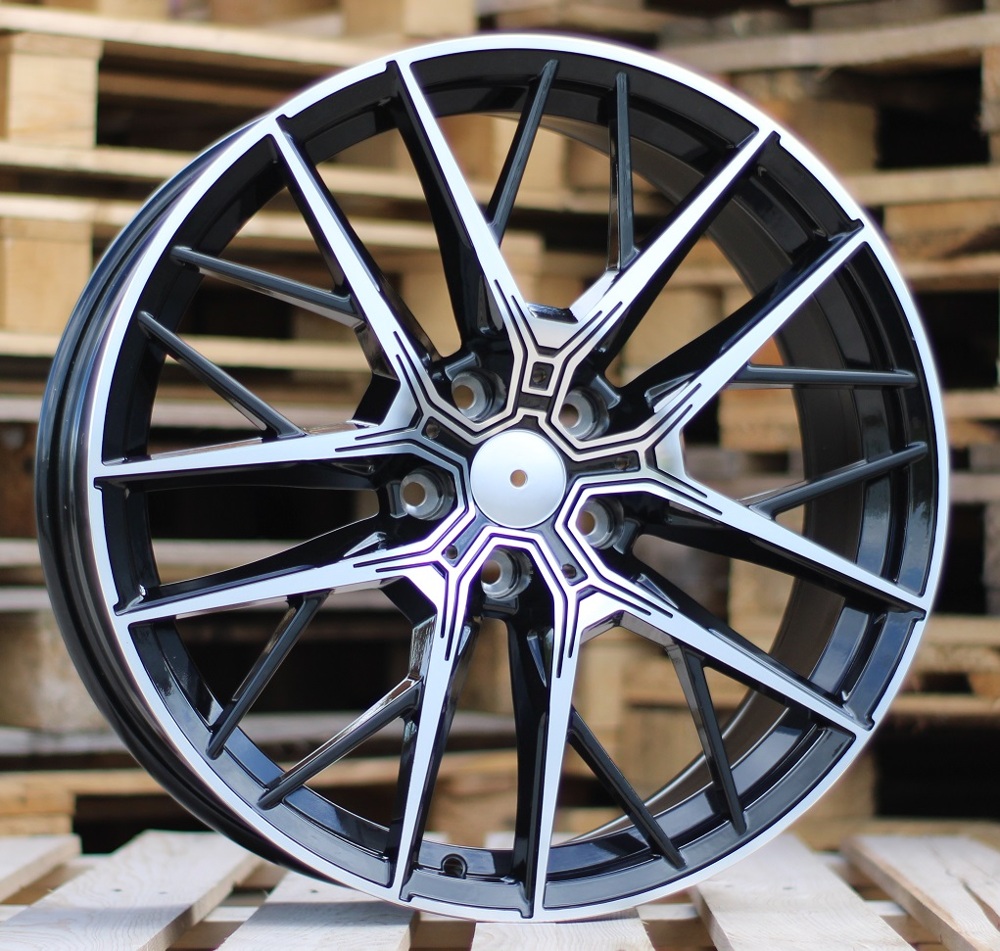 Diski R17 5x120 J7.5 ET40 RACINGLINE H5080 BMW Black Polished