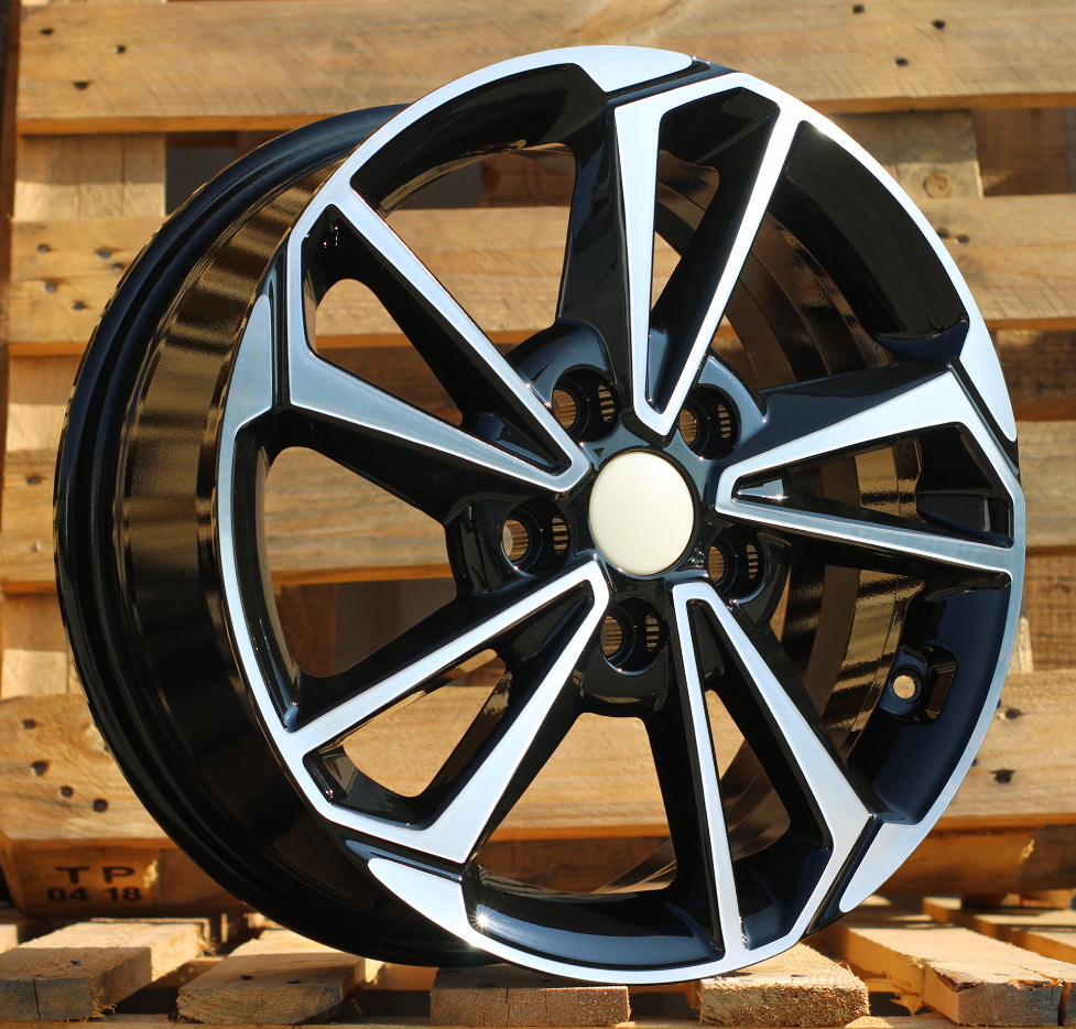 Diski R16 5x114.3 J6.5 ET50 RACINGLINE B1134 KIA Black Polished