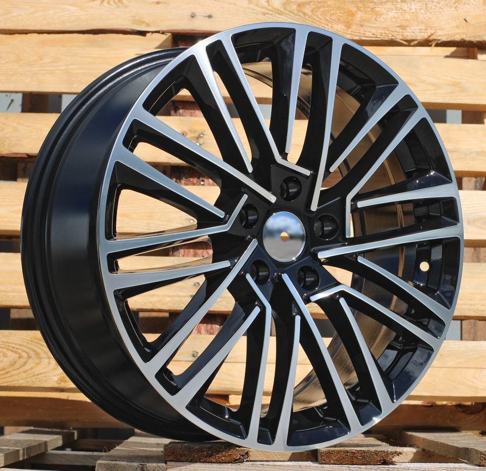 Diski R18 5x112 J7.5 ET48 RACINGLINE Y1191 SKODA Black Polished