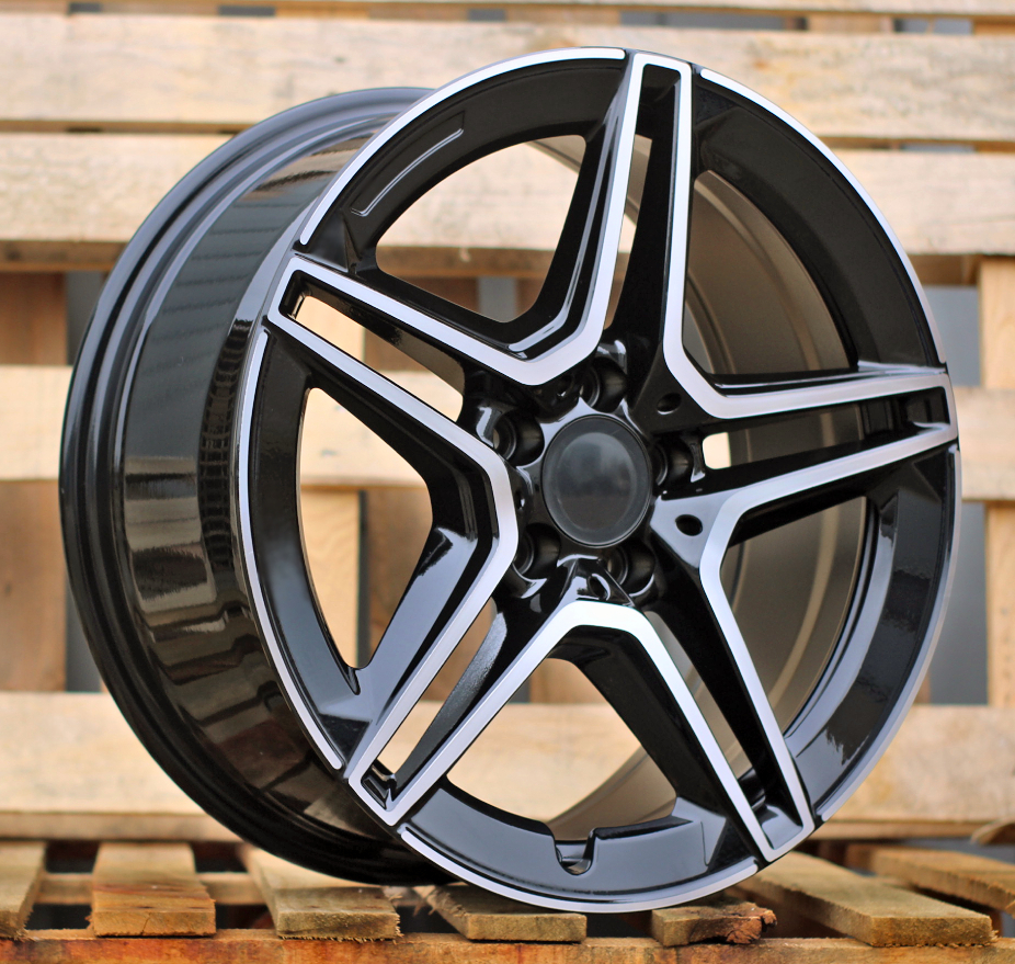 Diski R18 5x112 J8 ET40 RACINGLINE FBX142 MERCEDES Black Polished