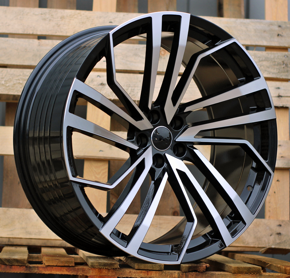Diski R19 5x112 J8.5 ET35 RACINGLINE B1618 AUDI Black Polished
