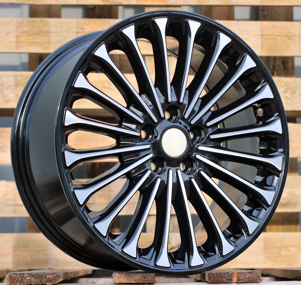 Diski R17 5x108 J7 ET50 RACINGLINE Y0056 FORD Black Polished
