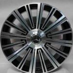 Diski R22 5×112 J10 ET40 RACINGLINE TX139A MERCEDES Black Polished (Rear+Front)