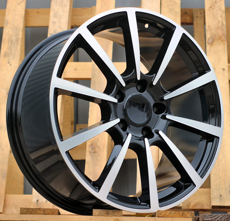 Diski R20 5x130 J11 ET56 RACINGLINE 1067 PORCHE Black Polished (Rear+Front)