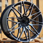 Diski R21 5×112 J9.5 ET37 RACINGLINE B5771 BMW Black Polished (Rear+Front)