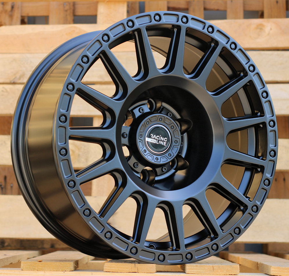 Diski R17 6x139.7 J8 ETM15 RACINGLINE B5877 4X4 Black Half Matt