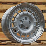 Diski R17 5×112 J8 ET30 RACINGLINE B1855 MERCEDES Silver +Polished Lip (Rear+Front)