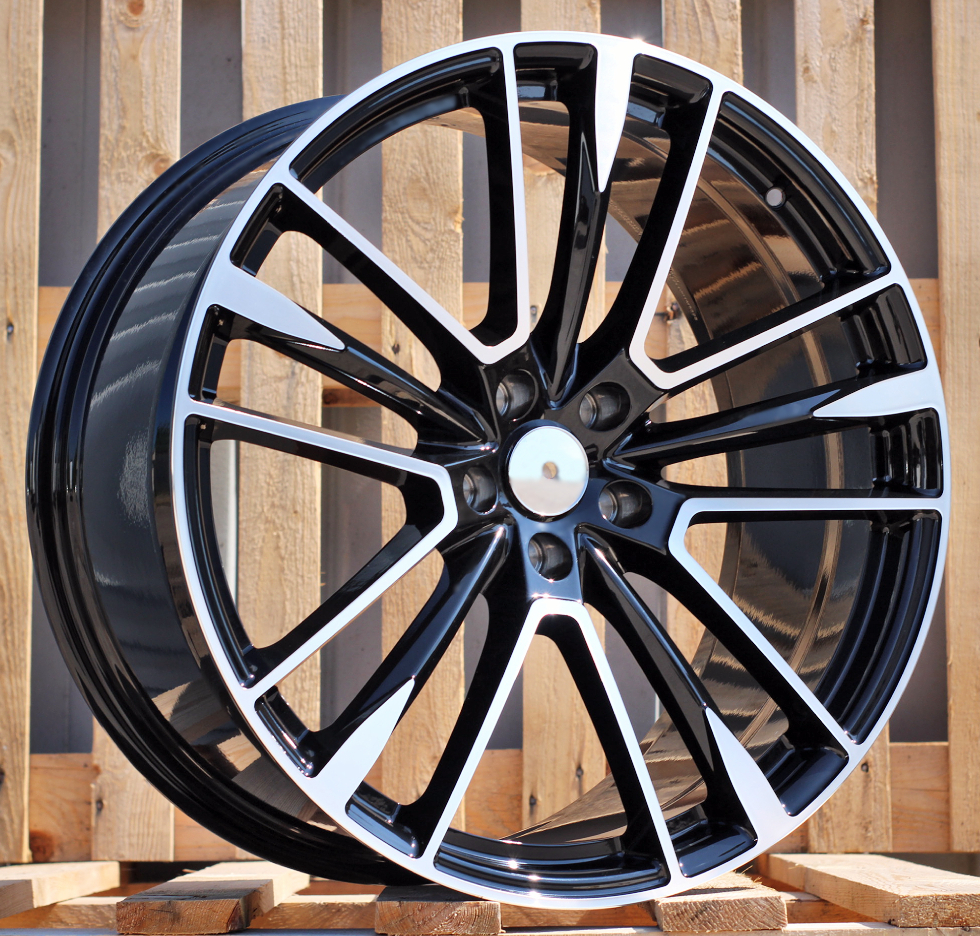 Diski R21 5x114.3 J10 ET42 MASER H1005 Black Polished (Rear+Front)