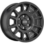Diski R17 6×120 J8 ET35 OZ Racing Rally Legend Matt Black + Dark Lettering