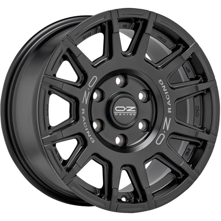 Diski R17 6x120 J8 ET35 OZ Racing Rally Legend Matt Black + Dark Lettering