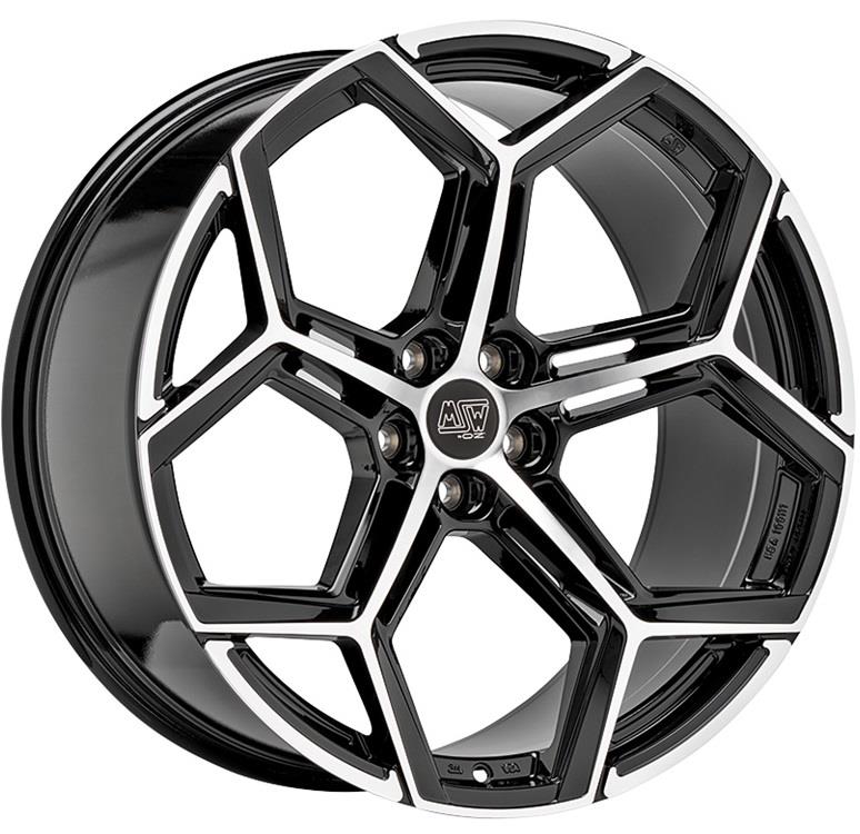 Diski R22 5x112 J10.5 ET19 MSW 53 Gloss Black Full Polished