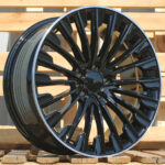 Diski R20 5×112 J8.5 ET40 RACINGLINE FBX132 MERCEDES Black +Polished Lip (Rear+Front)