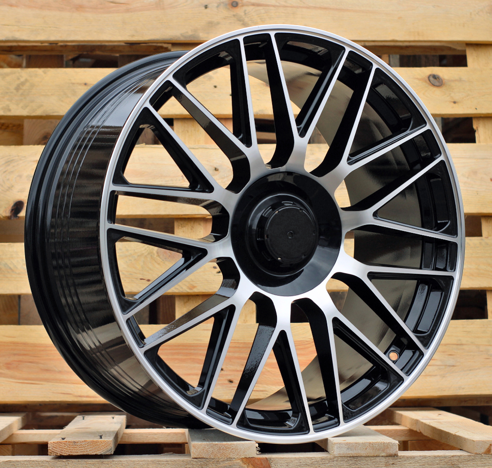 Diski R20 5x112 J9.5 ET45 RACINGLINE Y0207 MERCEDES Black Polished (Rear+Front)