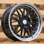 Diski R17 5×120 J7.5 ET34 RACINGLINE A1025 Black +Polished Lip