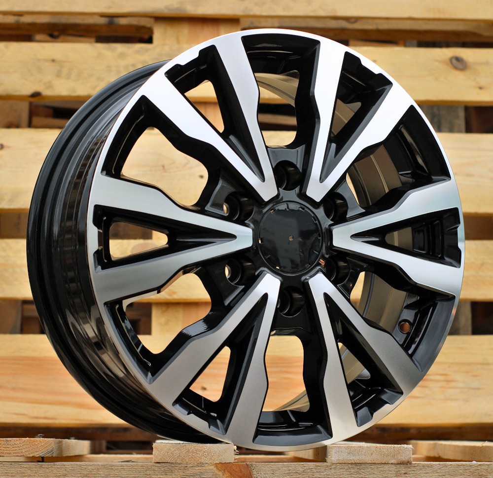 Diski R16 6x130 J6.5 ET54 RACINGLINE B3025 MERCEDES Black Polished (Hybrid Forged)