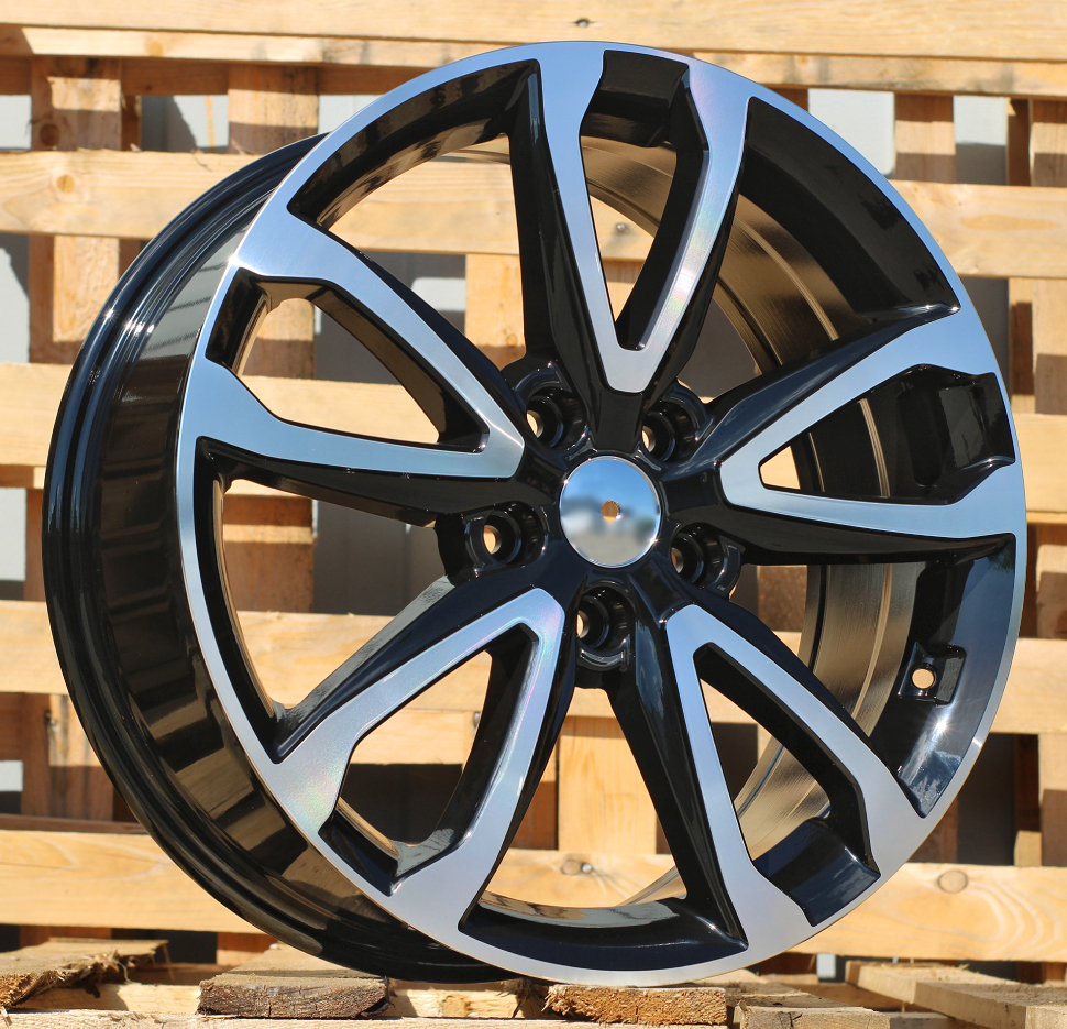 Diski R18 5x114.3 J7.5 ET49.5 RACINGLINE BY994 Black Polished