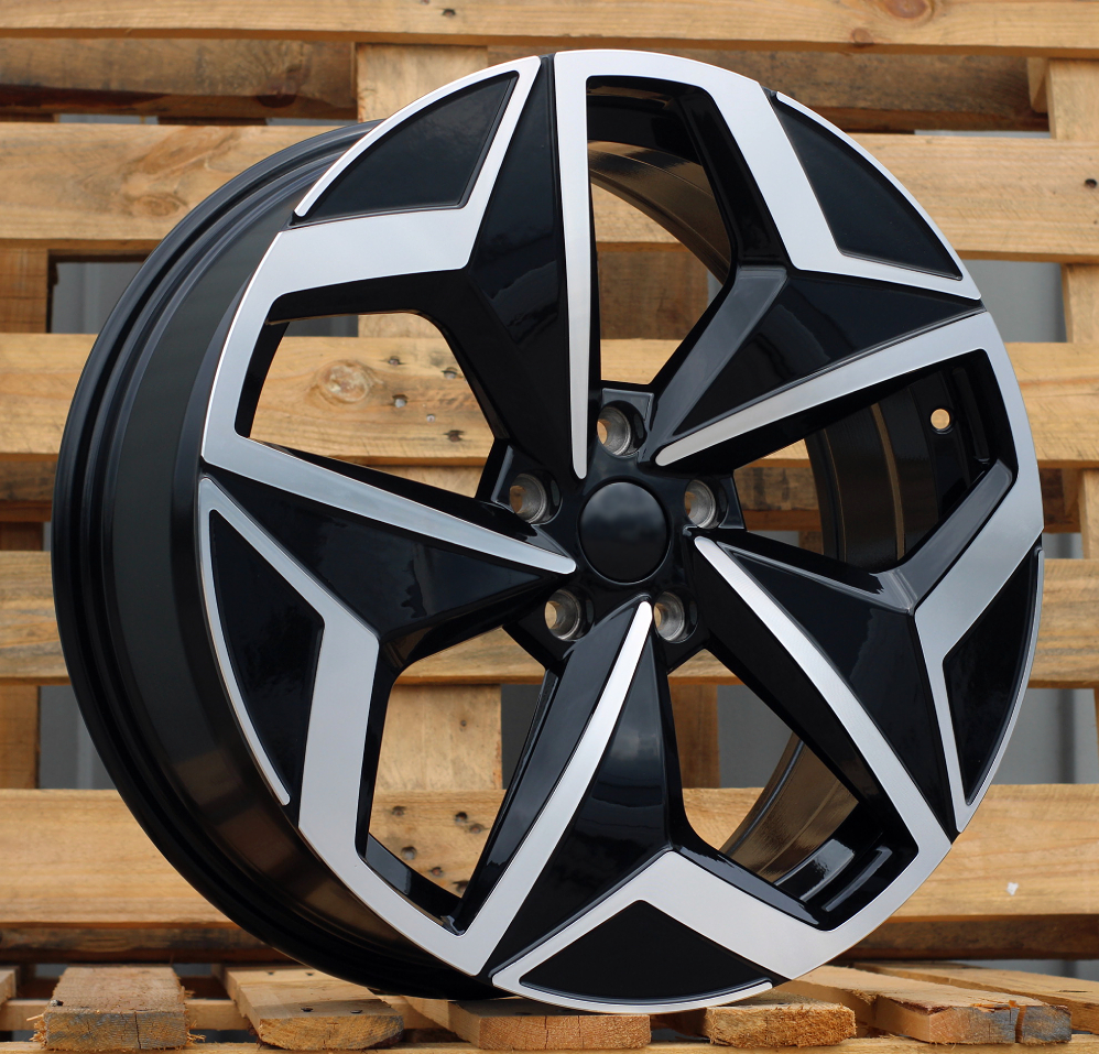 Diski R19 5x112 J7.5 ET50 RACINGLINE I5649 VW Black Polished