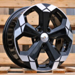 Diski R16 5×114.3 J6.5 ET33 RACINGLINE Y1274 DACIA Black With +Polished Lip