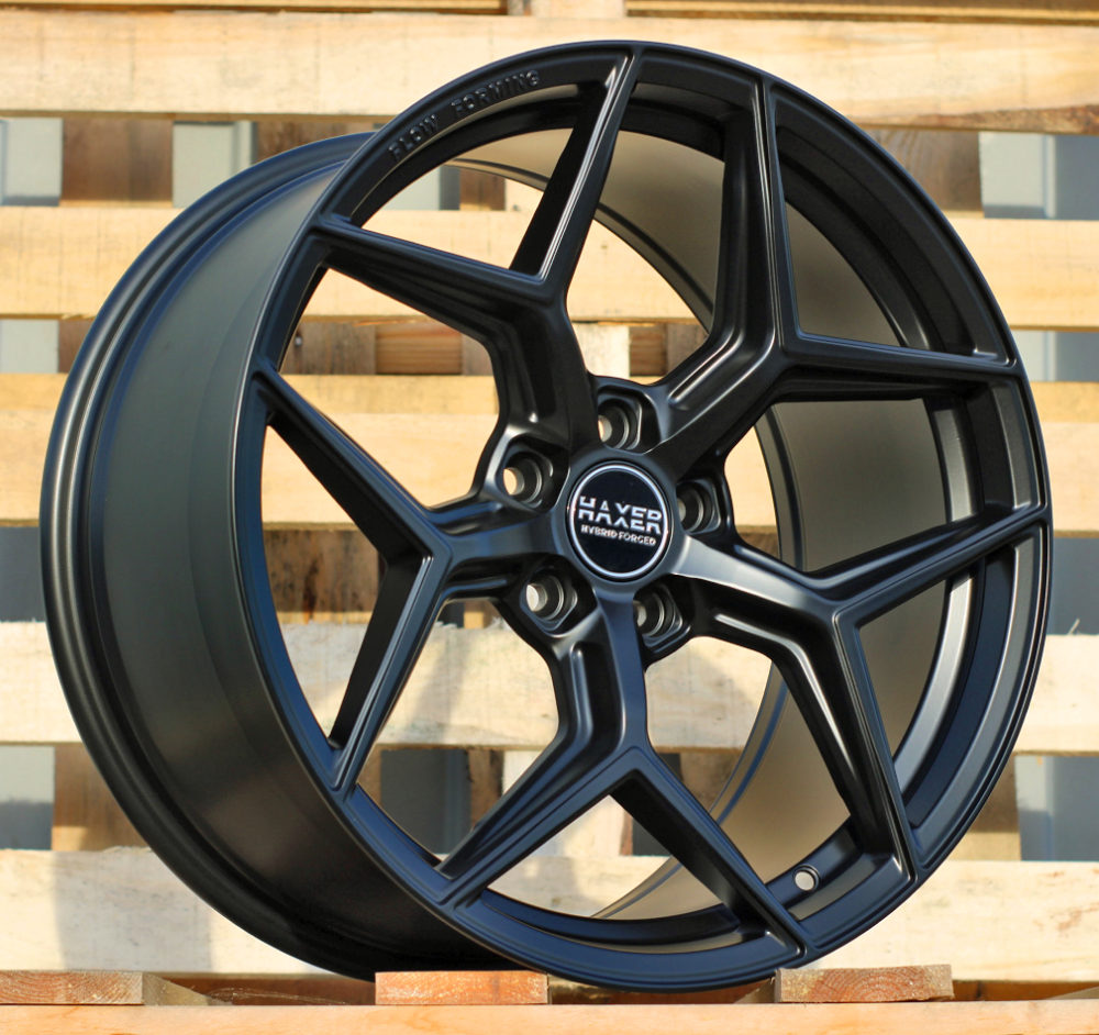 Diski R19 5x112 J8.5 ET40 HAXER HX04F Black Half Matt (Rear+Front) (Hybrid Forged)