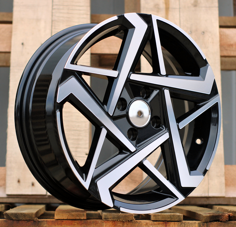 Diski R16 4x100 J6.5 ET45 RACINGLINE Y1237 HYUNDAI Black Polished