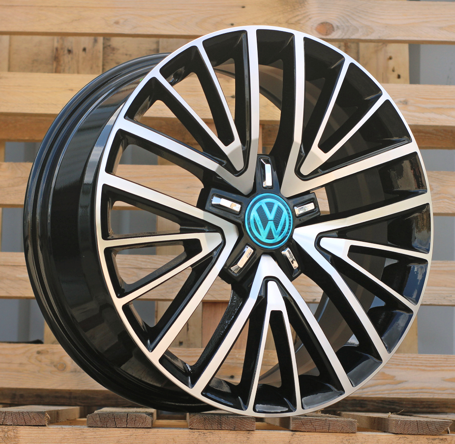 Diski R17 5x112 J7.5 ET50 RACINGLINE 7035 VW Black Polished