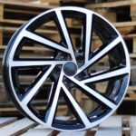 Diski R16 5×112 J6.5 ET45 RACINGLINE B5329 VW Black Polished