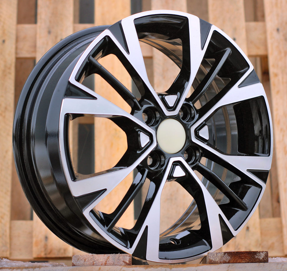 Diski R15 4x100 J6 ET51 RACINGLINE Y1127 KIA Black Polished