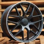Diski R22 5×112 J10 ET46 RACINGLINE B5318 MERCEDES Black Half Matt +Polished Lip (Rear+Front)