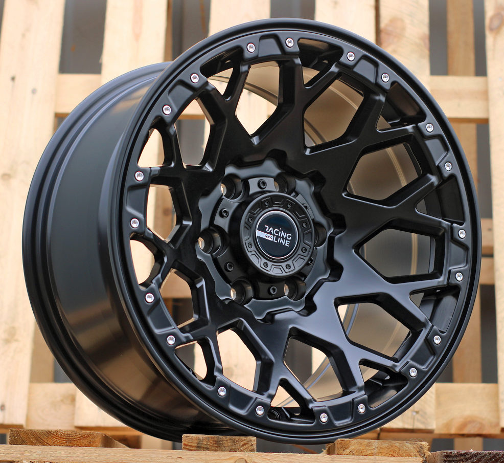 Diski R17 6x139.7 J9 ETM6 RACINGLINE B1108 4X4 Black Half Matt