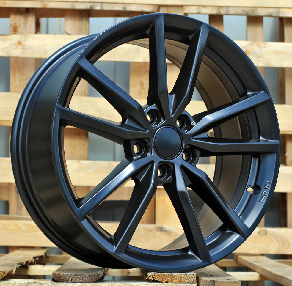Diski R18 5x112 J7.5 ET51 RACINGLINE BK864 VW Black Half Matt