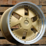 Diski R20 5×112 J11 ET32 RACINGLINE AT674 MERCEDES Yellow +Polished Lip (Rear+Front)