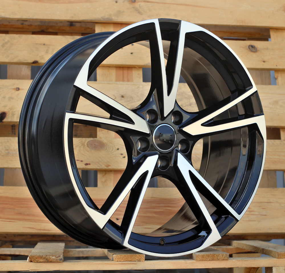 Diski R19 5x112 J8.5 ET35 RACINGLINE I5642 AUDI Black Polished