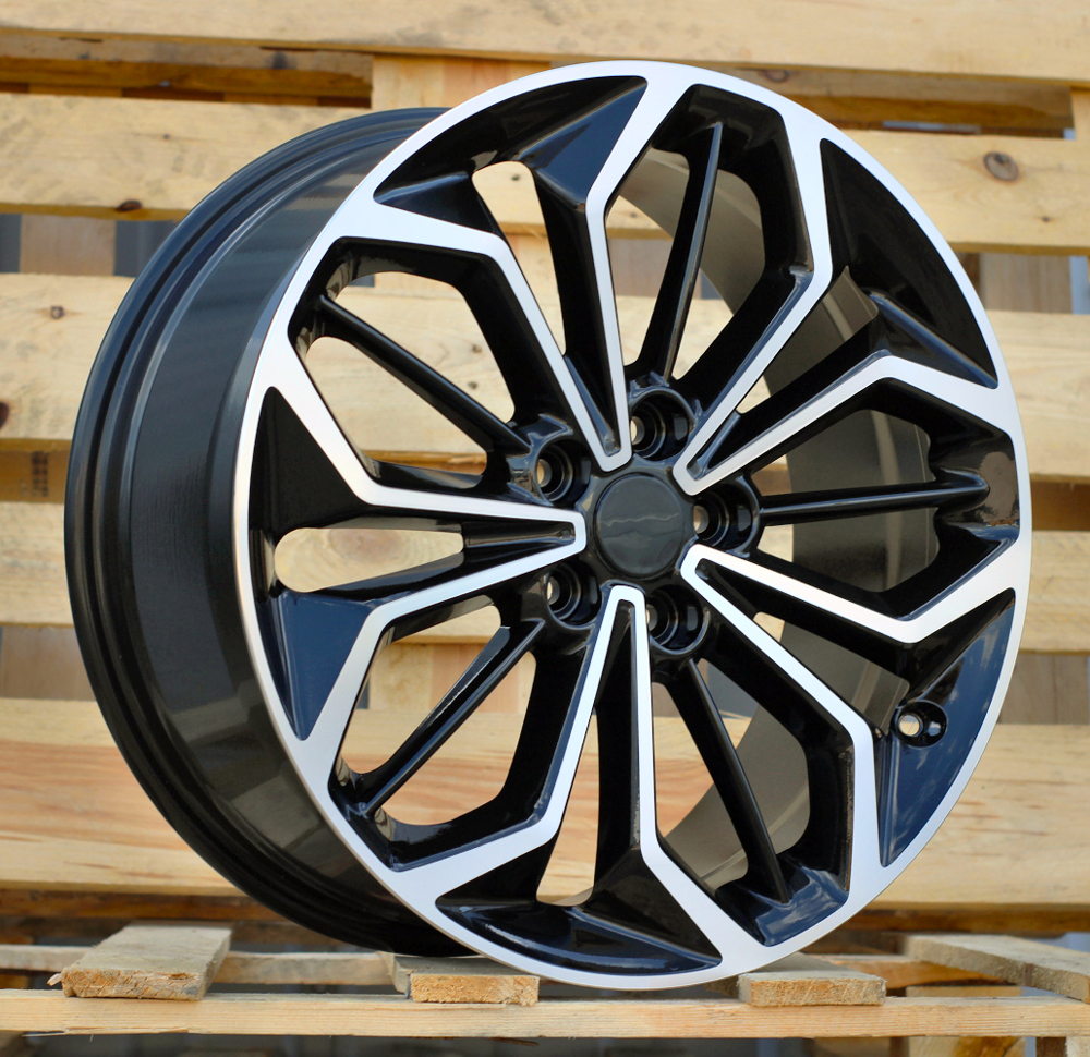Diski R19 5x108 J8 ET45 RACINGLINE FE187 FORD Black Polished