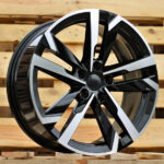 Diski R18 5×100 J7.5 ET39 RACINGLINE FBX254 SKODA Black Polished (Hybrid Forged)
