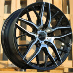 Diski R18 5×112 J8 ET45 HAXER HX038 Black Polished