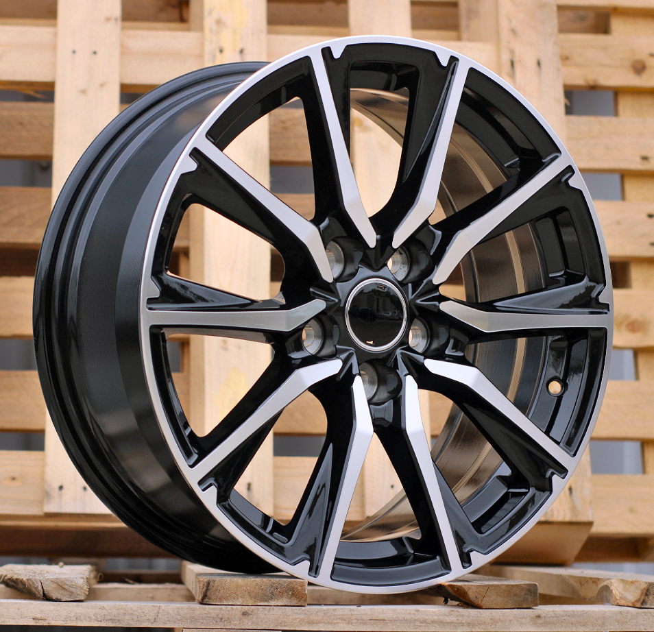 Diski R17 5x114.3 J7.5 ET40 RACINGLINE H3347F TOYOTA Black Polished (Hybrid Forged)