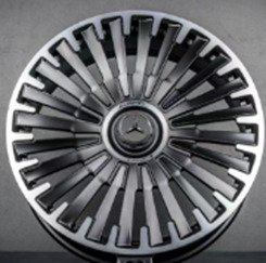 Diski R20 5x112 J8.5 ET32 RACINGLINE Y0425 MERCEDES Black Polished Half Matt