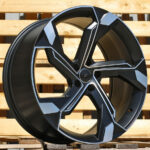 Diski R23 5×112 J10 ET15 RACINGLINE Y1201 AUDI Black Polished Half Matt