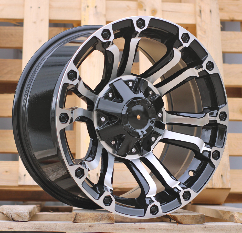 Diski R16 6x139.7 J8 ET RACINGLINE JT133 4X4 Black Polished