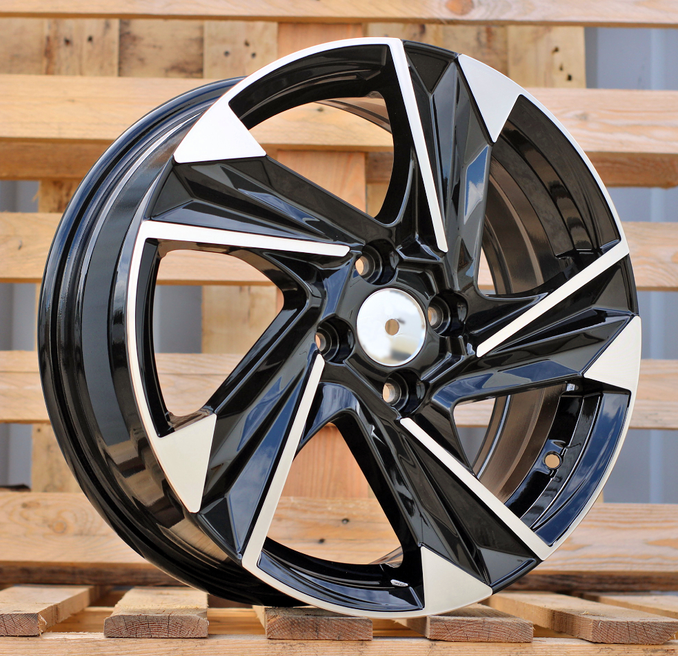 Diski R16 4x100 J6.5 ET45 RACINGLINE Y1220 HYUNDAI Black Polished
