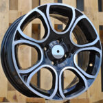 Diski R15 4×98 J6 ET35 RACINGLINE B5164 FIAT Black Polished
