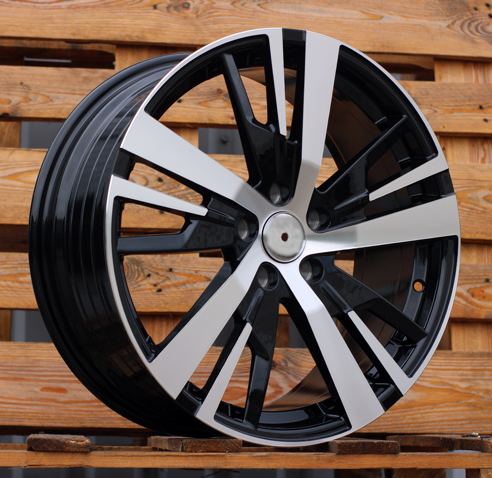 Diski R18 5x108 J7.5 ET49 RACINGLINE YF0448 PEUGEOT Black Polished (Hybrid Forged)