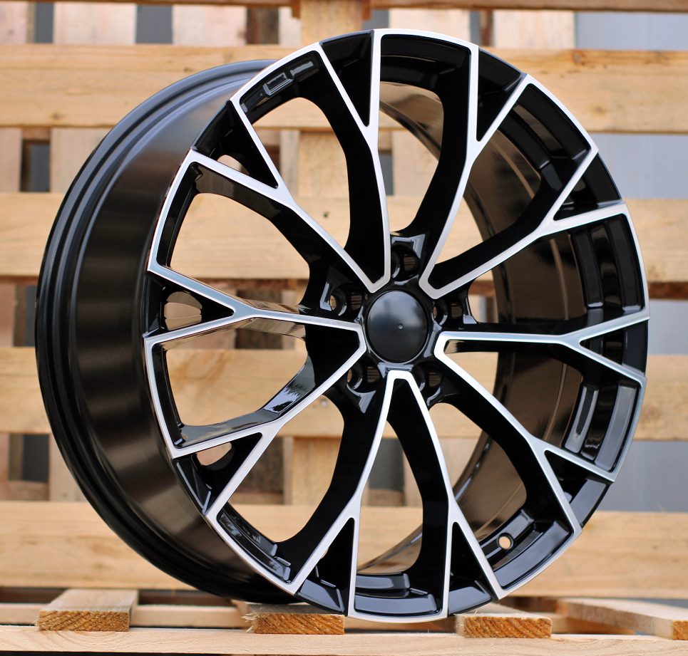 Diski R18 5x112 J7.5 ET51 RACINGLINE 3S1279 VW Black Polished (Hybrid Forged)
