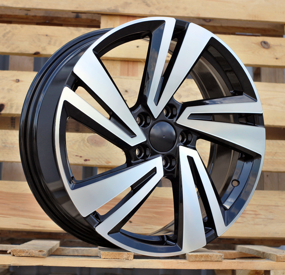 Diski R18 5x112 J7 ET45 RACINGLINE 3S1282 VW Black Polished (Hybrid Forged)